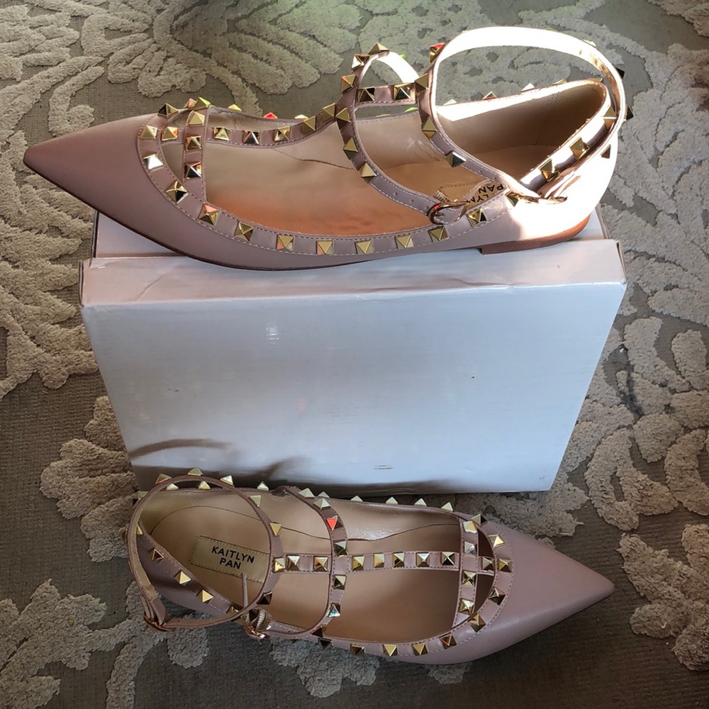 FAUX Valentino Rockstud flats
